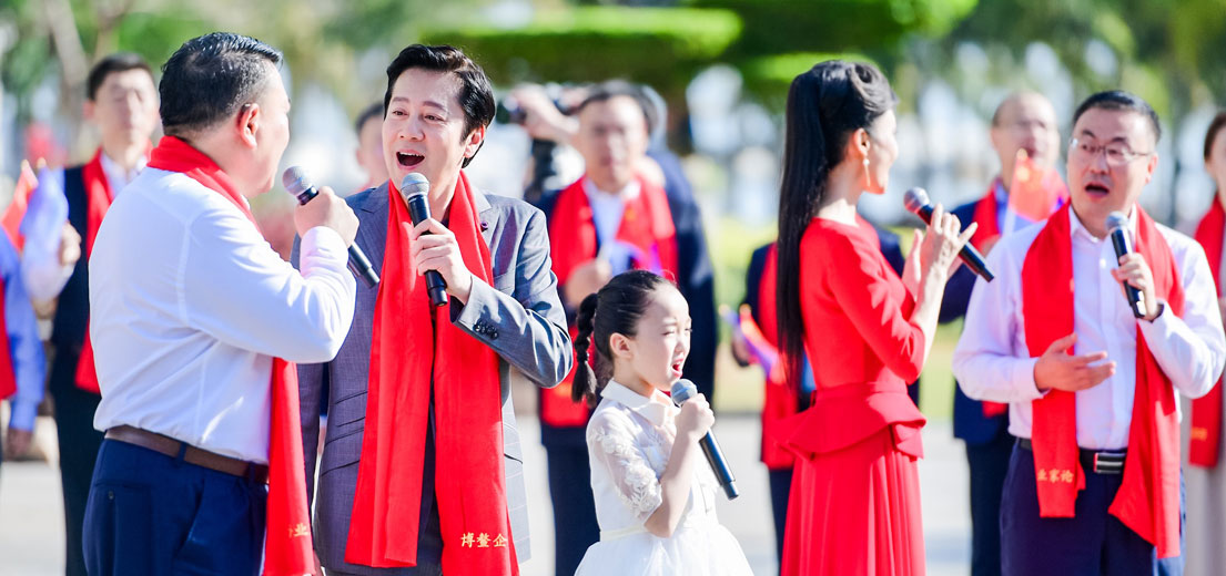 “2019中國企業(yè)家博鰲論壇”音樂紀錄片拍攝現場