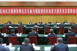 趙樂際出席“弘揚(yáng)憲法精神，加強(qiáng)憲法實(shí)施，為強(qiáng)國建設(shè)、民族復(fù)興提供憲法保障”座談會并講話