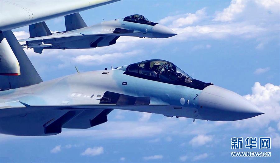 （圖文互動）（2）空軍發(fā)布宣傳片展現(xiàn)殲-20、蘇-35、轟-6K海上新航跡