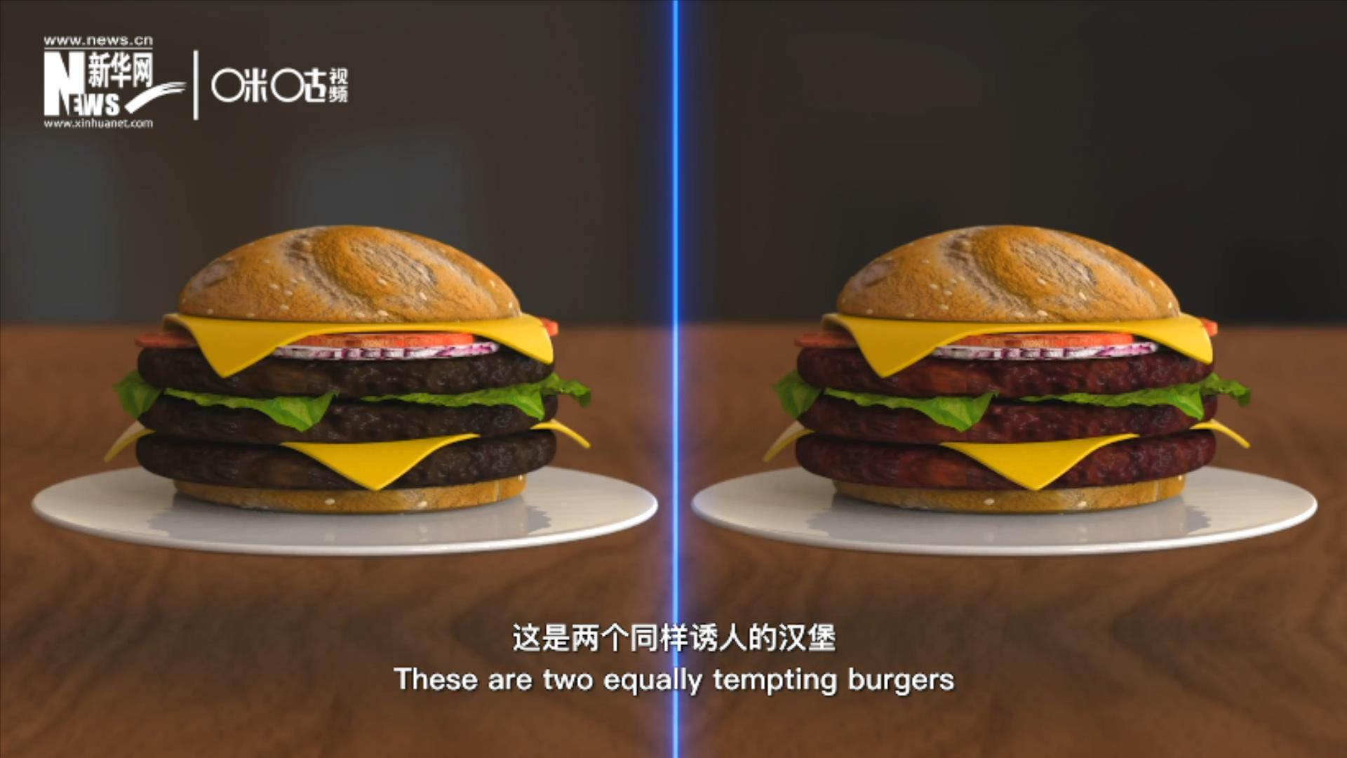 人造肉漢堡能在生產(chǎn)過(guò)程中節(jié)約水、土地、排放以及能量