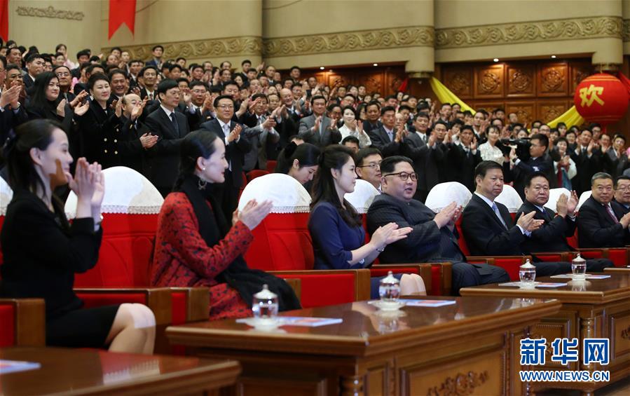 （XHDW）（1）金正恩觀(guān)看中國(guó)藝術(shù)團(tuán)演出芭蕾舞劇《紅色娘子軍》